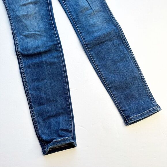 Madewell 10" High Rise Skinny Jeans Medium Wash Tencel Denim Edition Size 25 - Picture 5 of 9